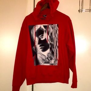NWOT TONY HAWK BRIGHT RED HOLOGRAM HOODIE